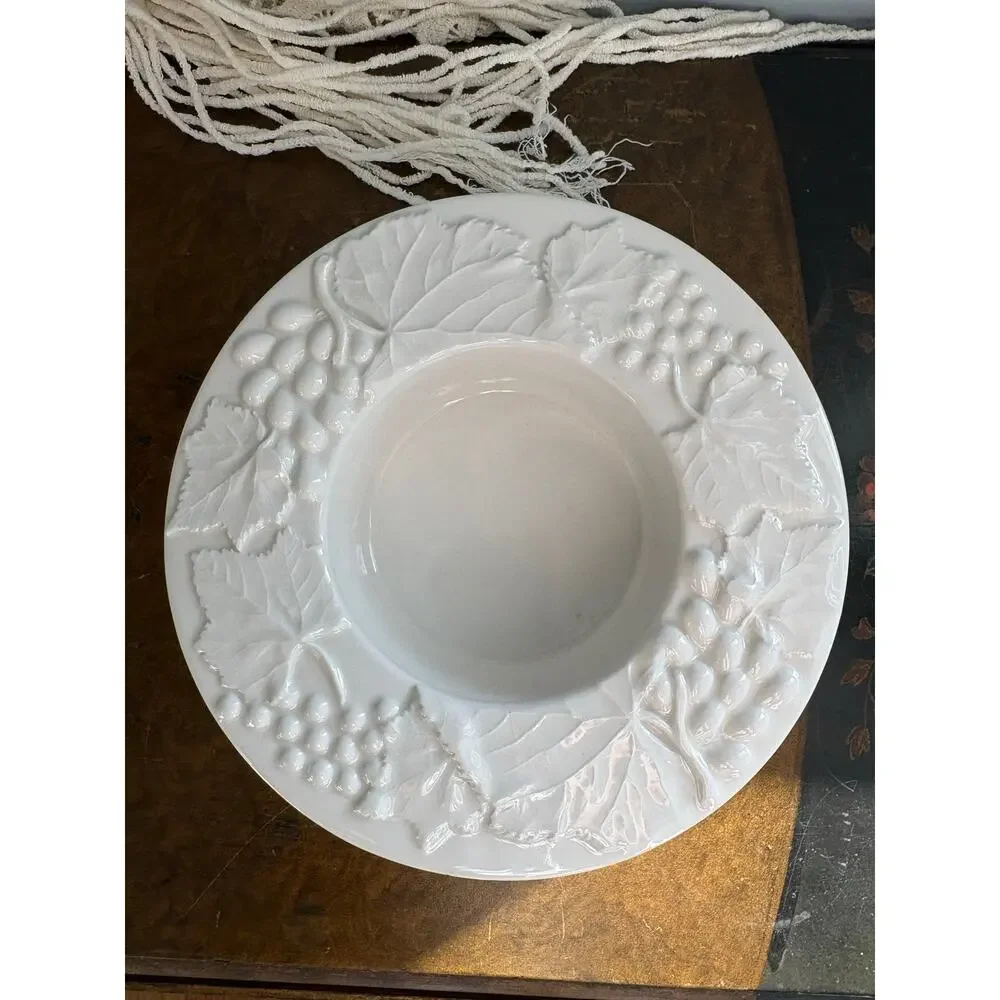 Vintage Italian ceramic wine bottle coaster